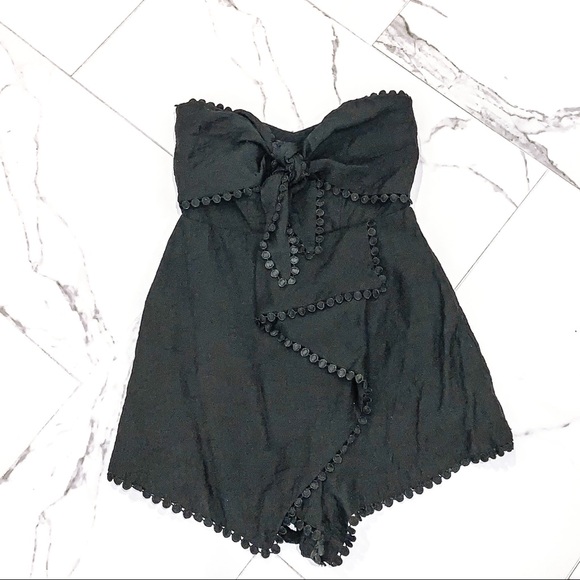 lulu’s cloud nine strapless romper - Picture 1 of 2